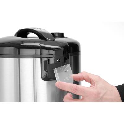 Rýžovar s funkcí vaření v páře, HENDI, Profi Line, 1,8L, 230V/700W, ⌀280x(H)285mm | 240410